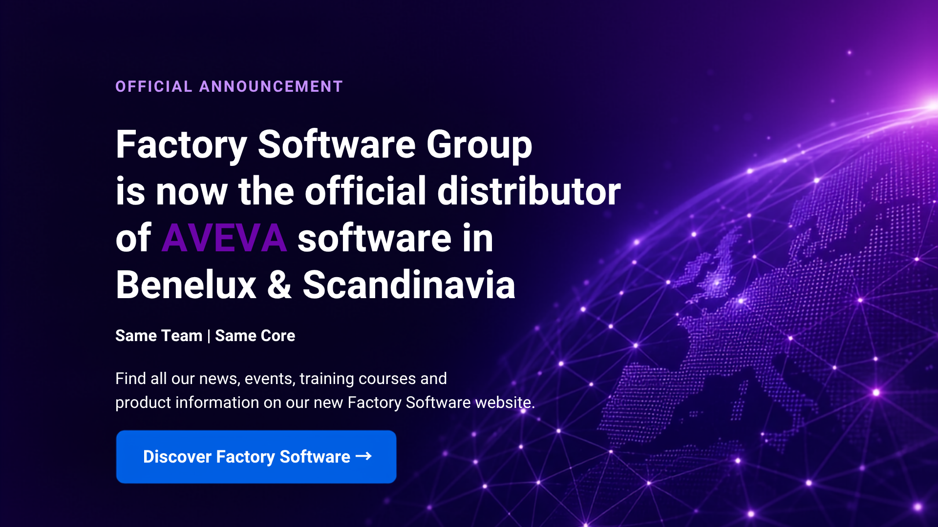 Find all our news, events, training courses and product information on the Factory Software website.
